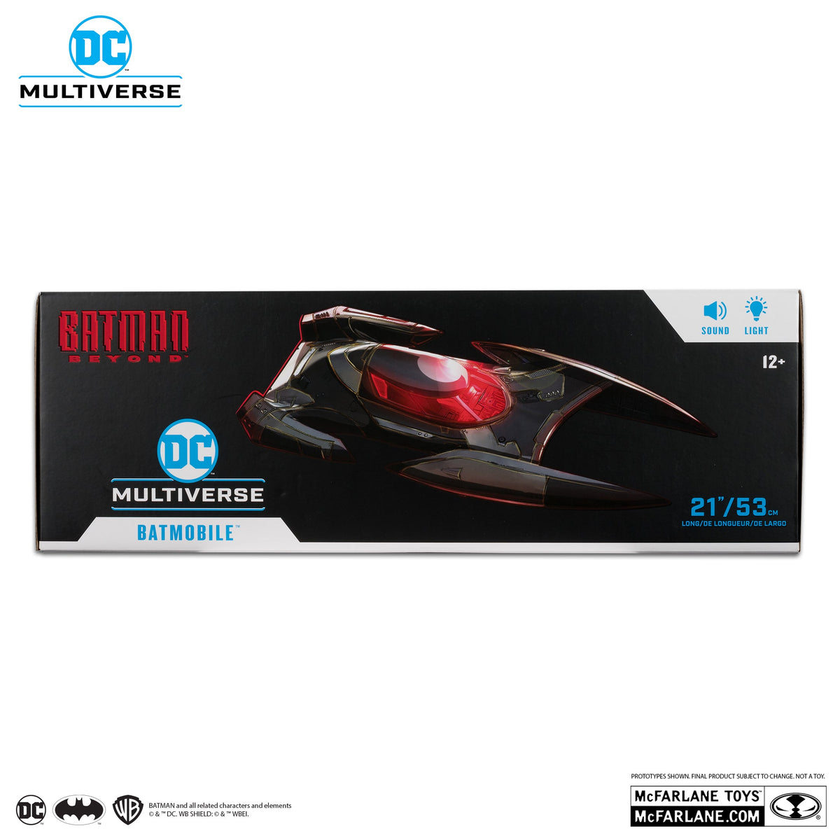 DC MULTIVERSE VEHICLES - BATMOBILE WITH (Lights and sounds no figure)