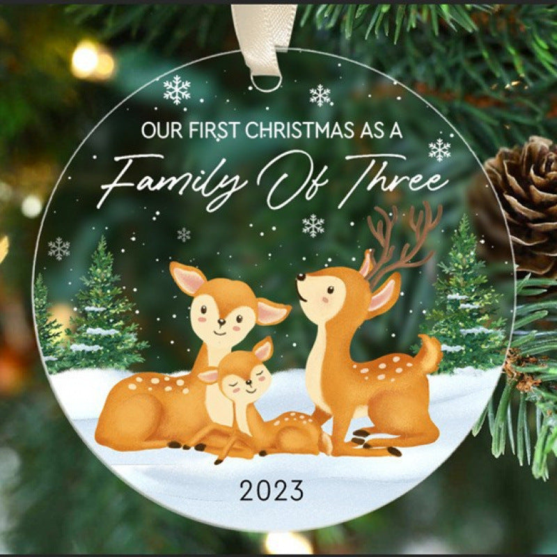 Acrylic Christmas Tree Pendant Ornaments – 34 Festive Holiday Designs