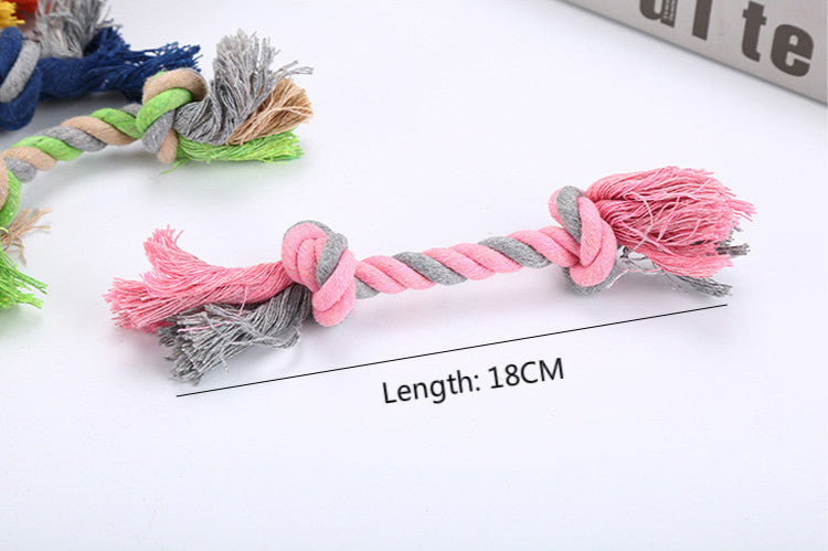 Cotton Rope Dog Toy - Durable Knot Chew & Tug Toy for Dogs