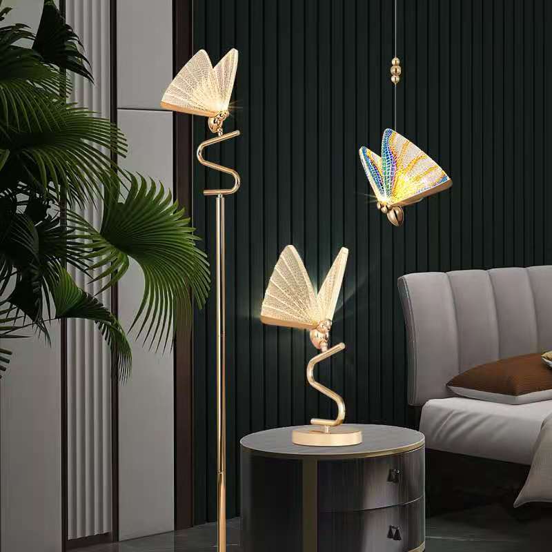 Butterfly Chandelier – Modern LED Pendant Light with Acrylic Shade for Living Room, Bedroom & Staircase