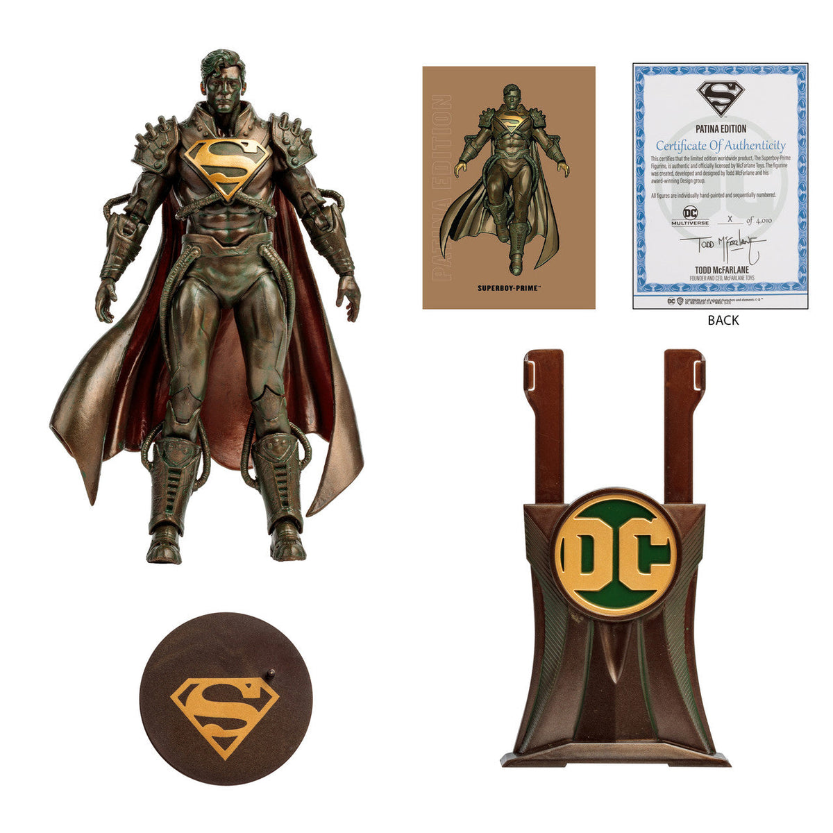 McFarlane Toys - Superboy-Prime - Infinite Crisis - Patina Edition Gold - Exclusive