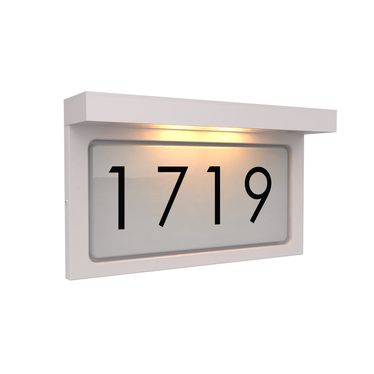 Tampa • Plaque d'adresse illuminé horizontale en céramique  [1719]