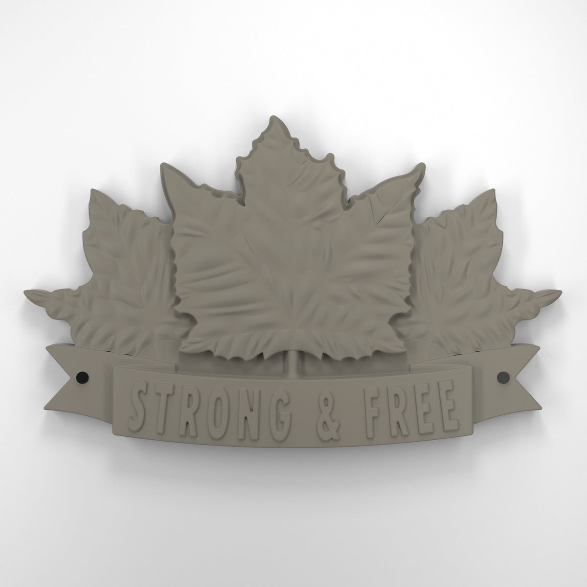 Strong and free • Plaque [1729]