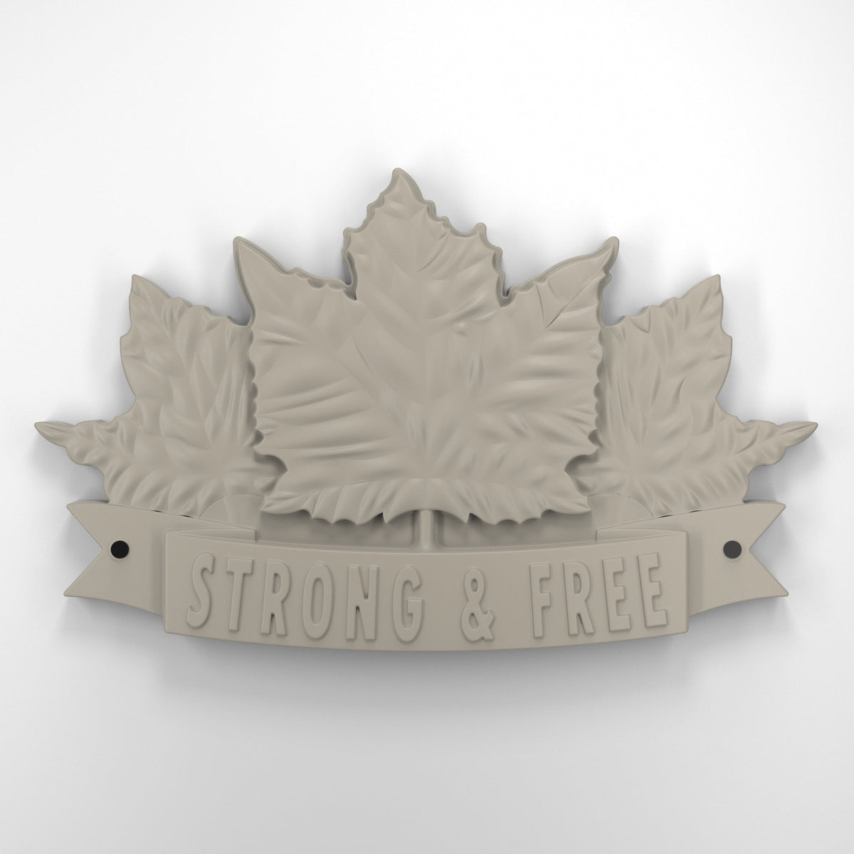 Strong and free • Plaque [1729]