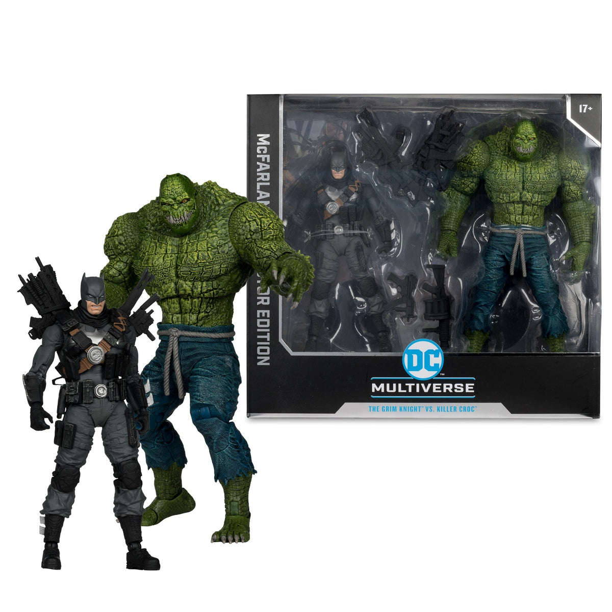 DC Multiverse Collector Edition - Dark Multiverse - The Grim Knight Vs. Killer Croc