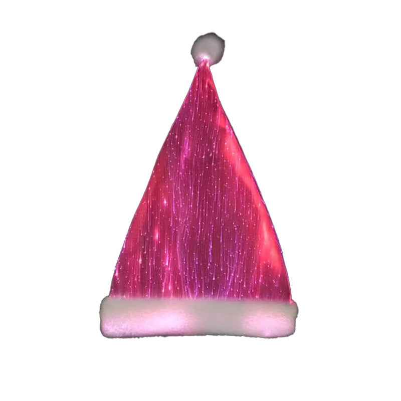 LED Glowing Christmas Hat - Colorful Light-Up Holiday Party Hat