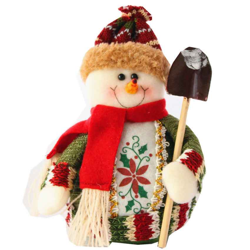 Christmas Snowman Flannel Ornaments, Holiday Decorations 18x13cm