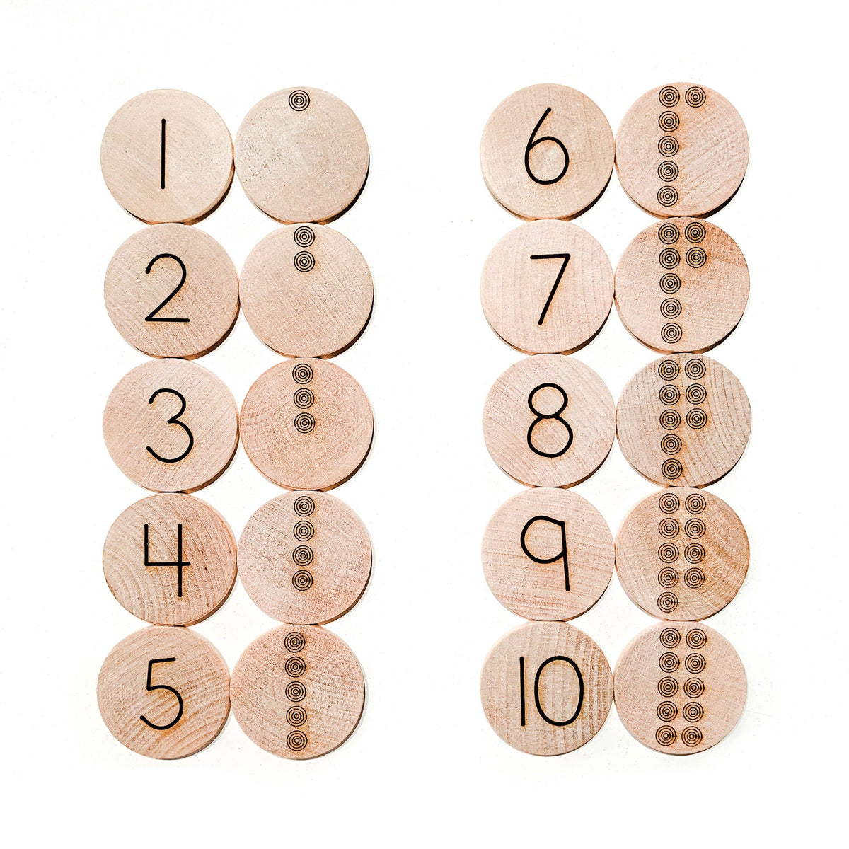 Tree Fort Toys - 1-10 Number Match - Made In Canada - Ages 3+
