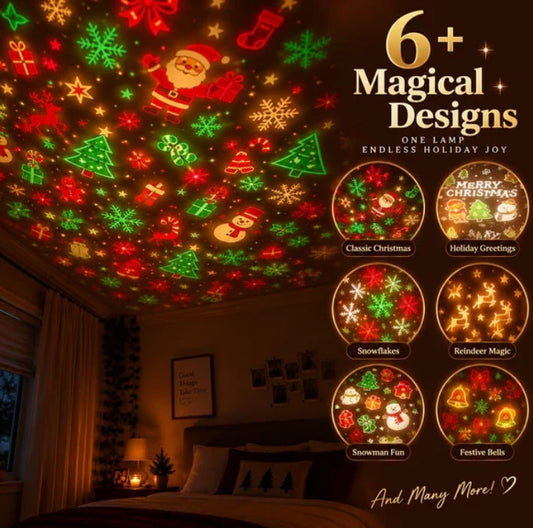 Cozy LED Star Projector Night Light – Ceiling Atmosphere Lamp for Home Decor, Christmas Holiday Gift