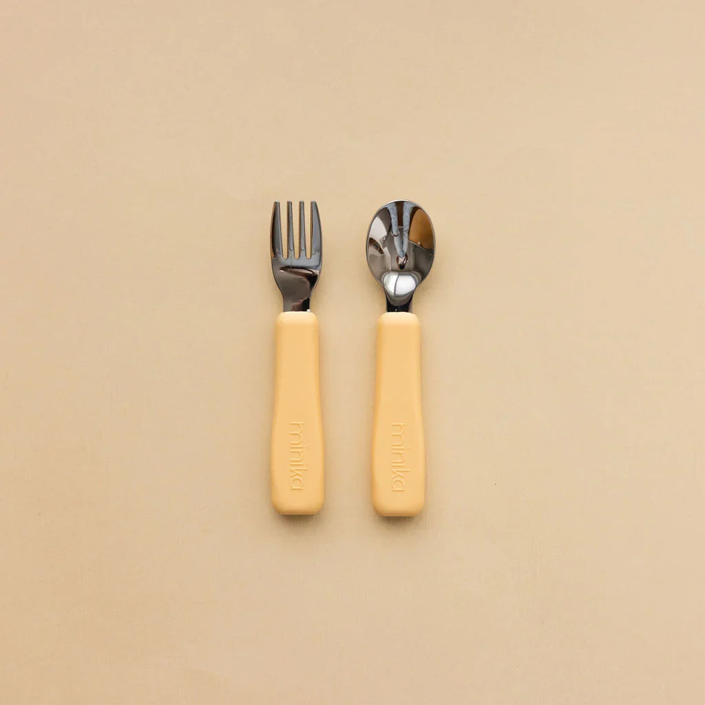 Metal Fork and Spoon Set