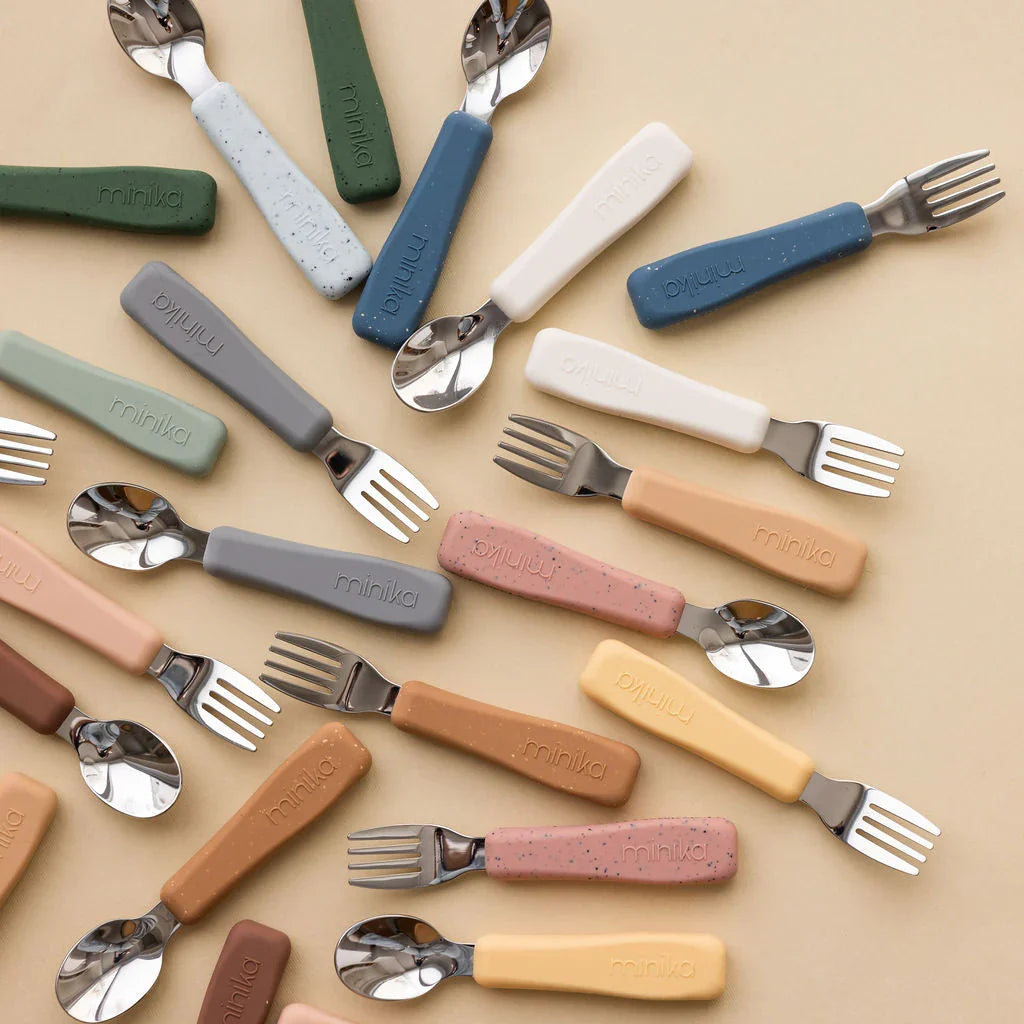 Metal Fork and Spoon Set