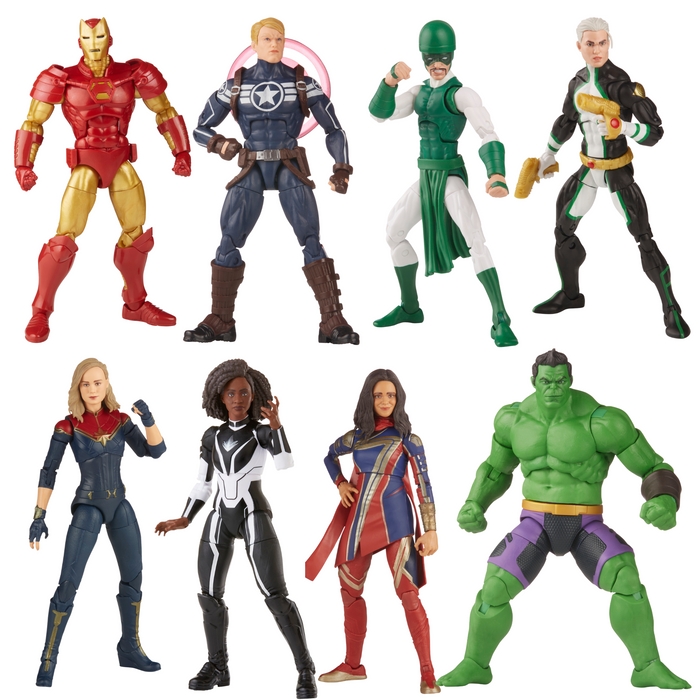 Marvel Legends - Wave - TOTALLY AWESOME HULK BAF -  Set of 7