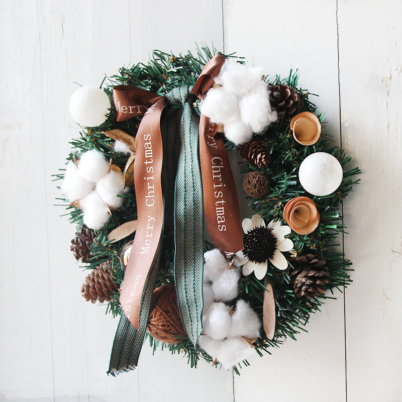Artificial Christmas Door Wreath Garland Decoration