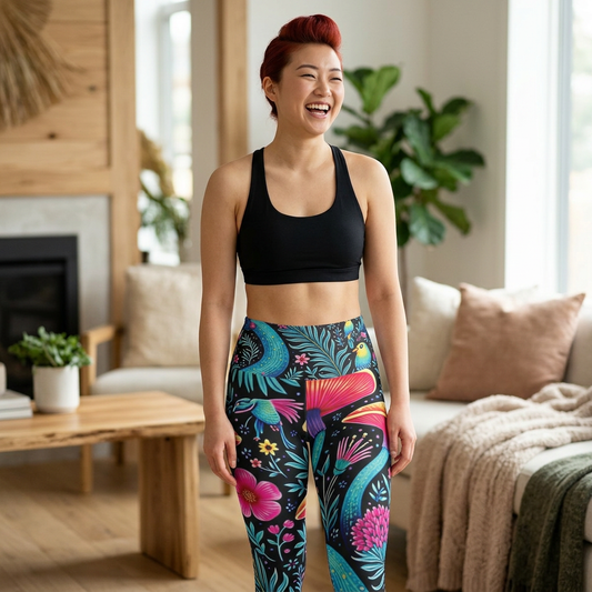 Floral Fiesta High-Waist Yoga Leggings