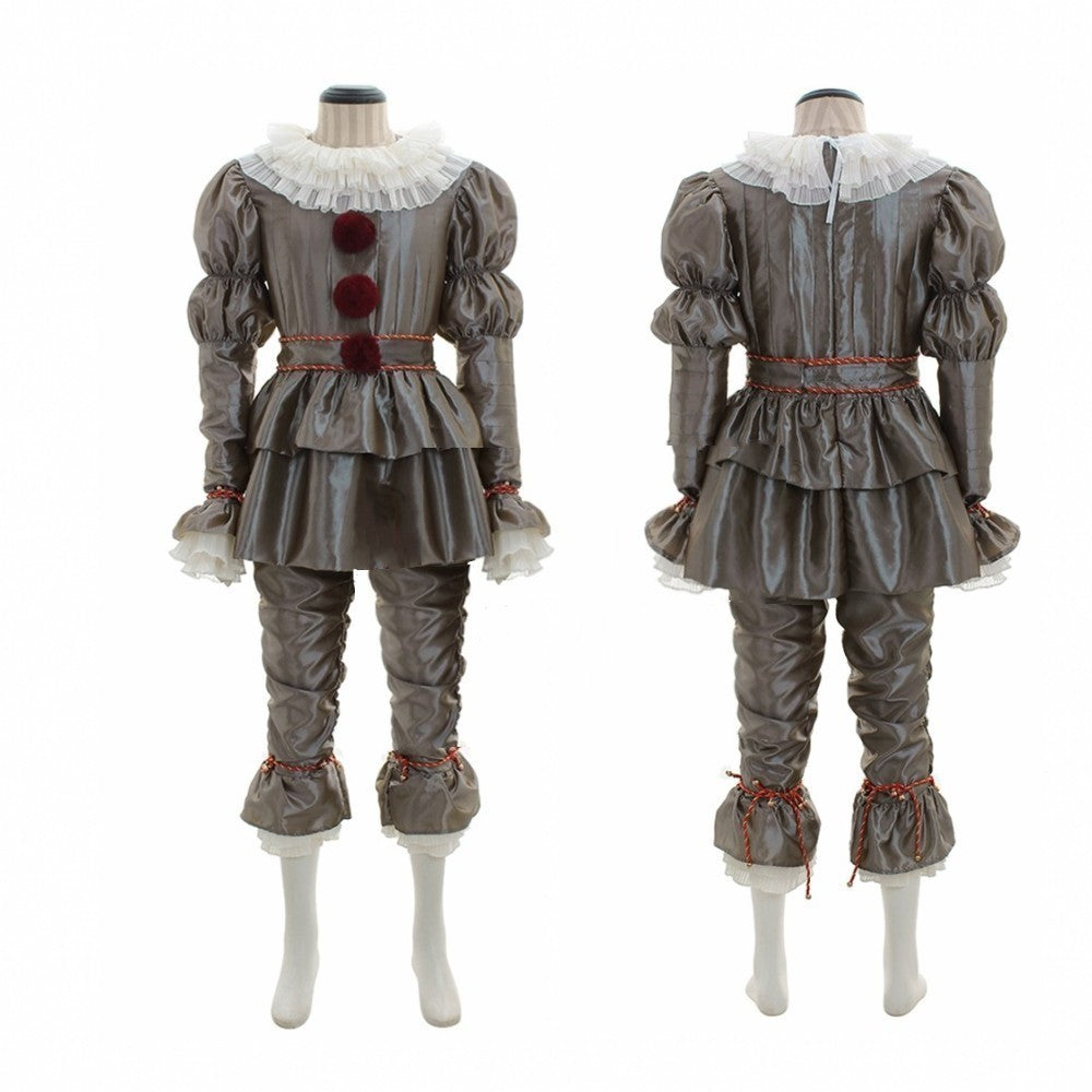 Women's Clown Cosplay Costume Set – Halloween Party Jester Outfit with Accessories