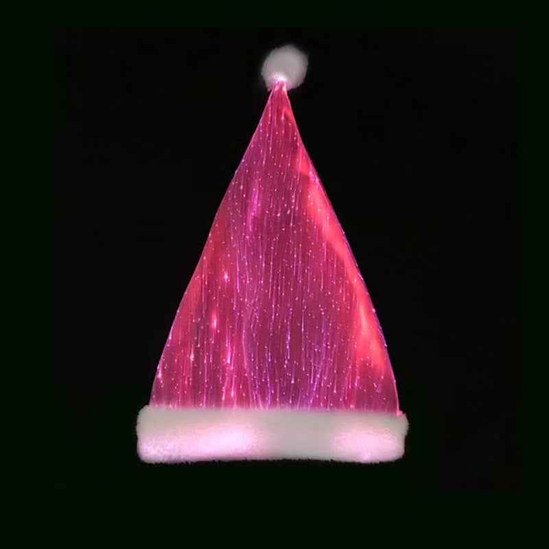 LED Glowing Christmas Hat - Colorful Light-Up Holiday Party Hat