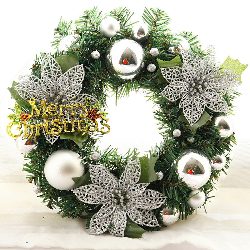 Christmas Wreath – 30cm Artificial Door Wreath, Home & Garden Holiday Decor