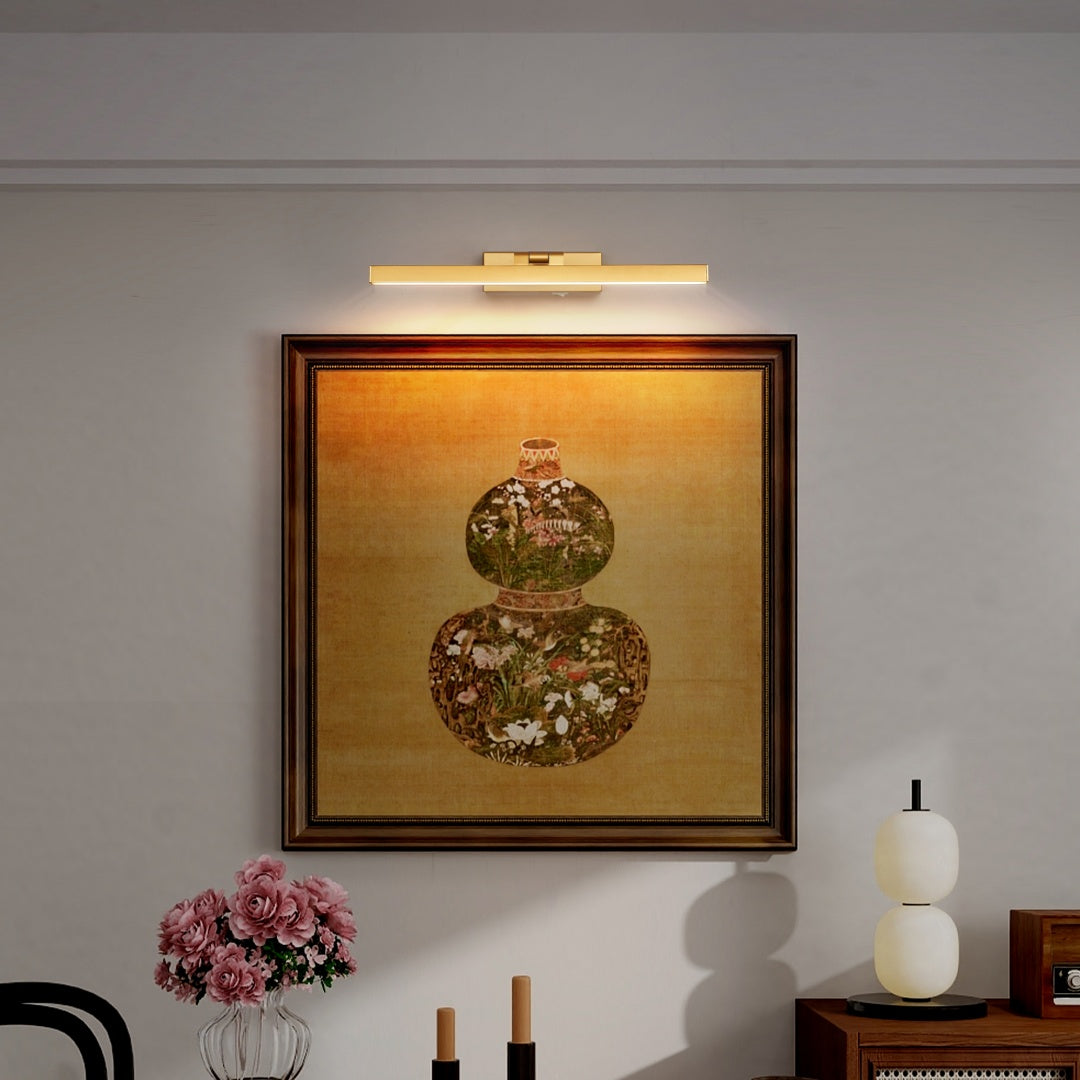 16 Inch Gold Dimmable LED Vanity Light Bar, Wireless Rechargeable Wall Light (United States Delivery Only)