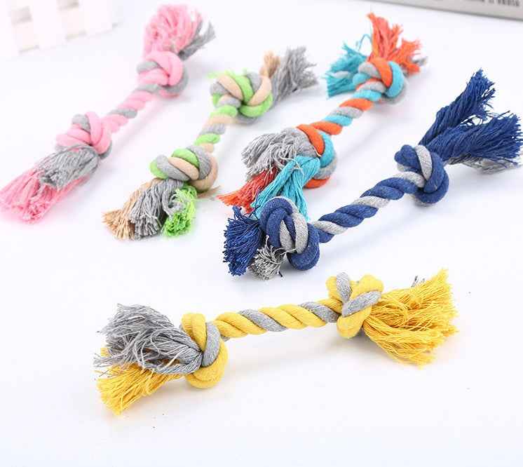 Cotton Rope Dog Toy - Durable Knot Chew & Tug Toy for Dogs