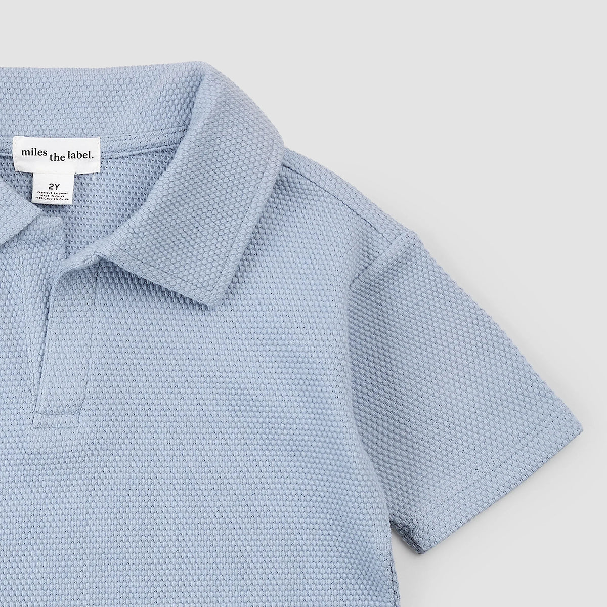Polo Shirt | Powdered Blue | Miles the Label