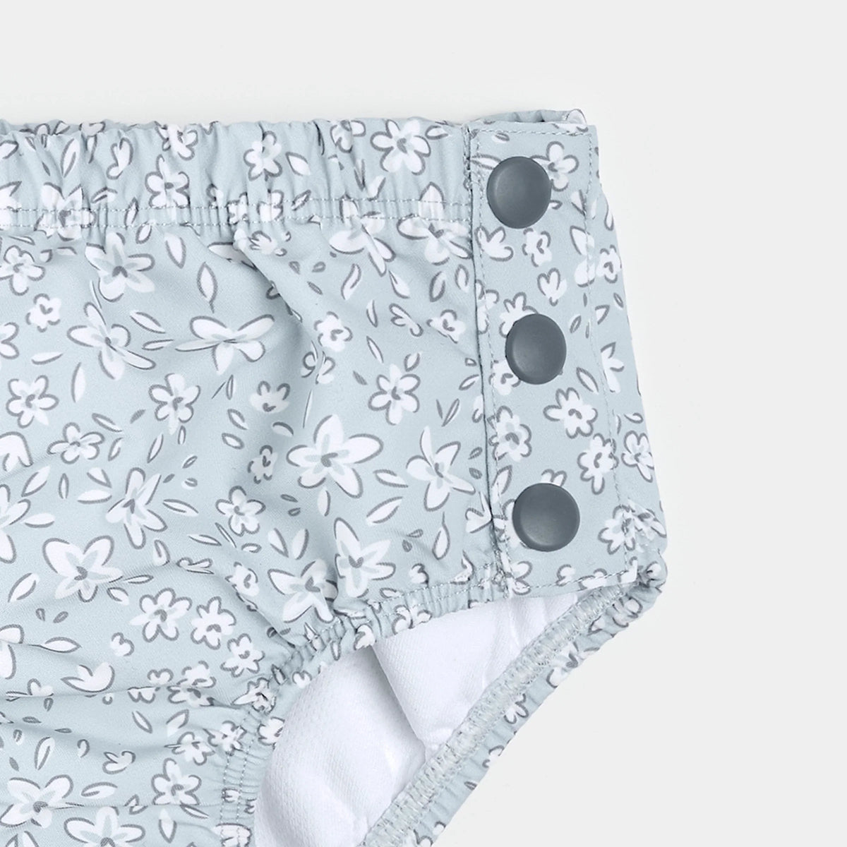 Swim Diaper | Vintage Floral on Powder Blue | Petit Lem
