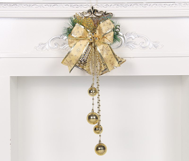 Christmas Bell Ornaments, Pearlescent Paper Tree Decorations