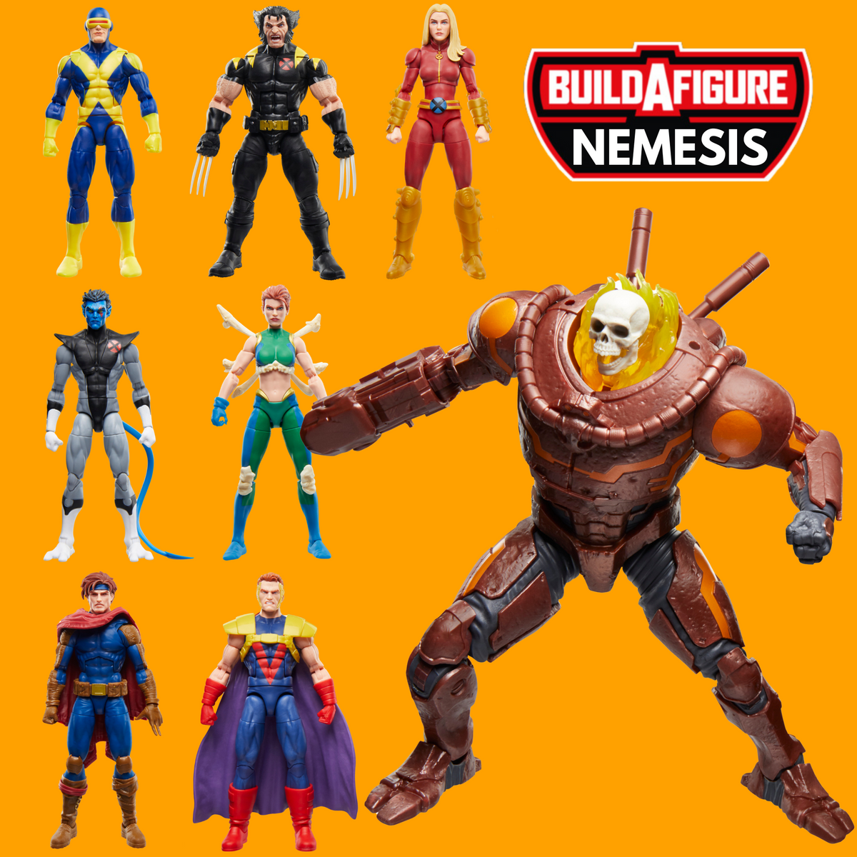 Marvel Legends Series X-Men Nemesis Build-A-Figure Wave COMPLETE SET OF 7