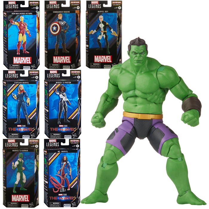 Marvel Legends - Wave - TOTALLY AWESOME HULK BAF -  Set of 7