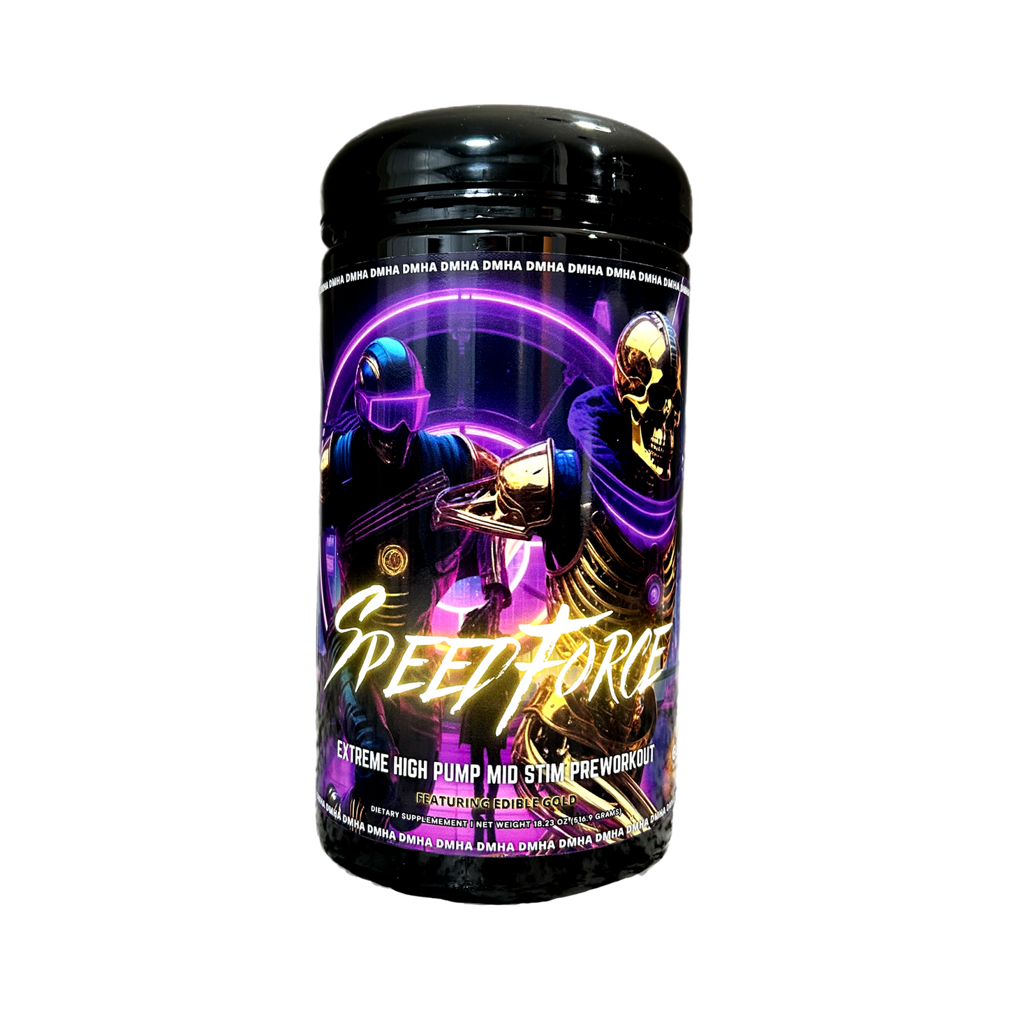 Project M MINDBENDER Speed Force Extreme High Pump Mid Stim Pre-Workout with Edible Gold