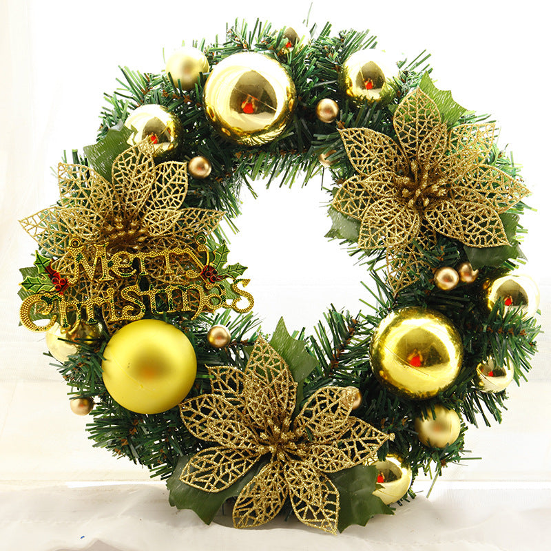 Christmas Wreath – 30cm Artificial Door Wreath, Home & Garden Holiday Decor