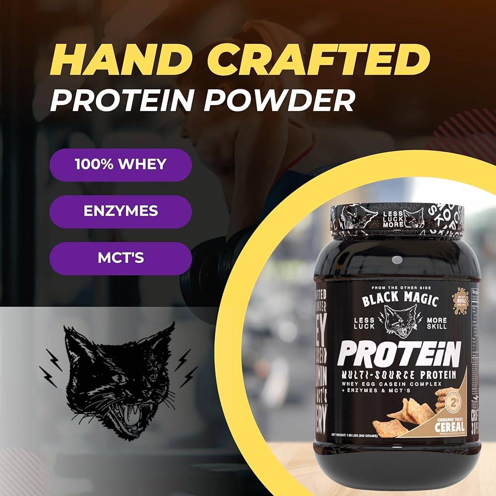 Black Magic Multi-Source Protein Powder - Cinnamon Toast Cereal