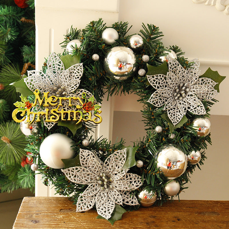 Christmas Wreath – 30cm Artificial Door Wreath, Home & Garden Holiday Decor