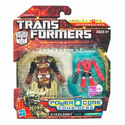Transformer Power Core Combiners Figure Set Autobot STEELSHOT with Mini-Con BEACON