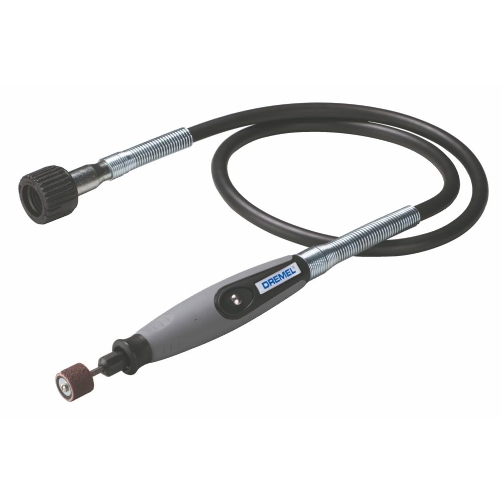 Dremel Flex Shaft Rotary Tool Attachment with Comfort Grip and 36” Long Cable-Engraver, Polisher, and Mini Sander-Ideal for Detail Metal Engraving, Wood Carving, and Jewelry Polishing, 225-02, Grey 🍁 All In One Marketplace Canada