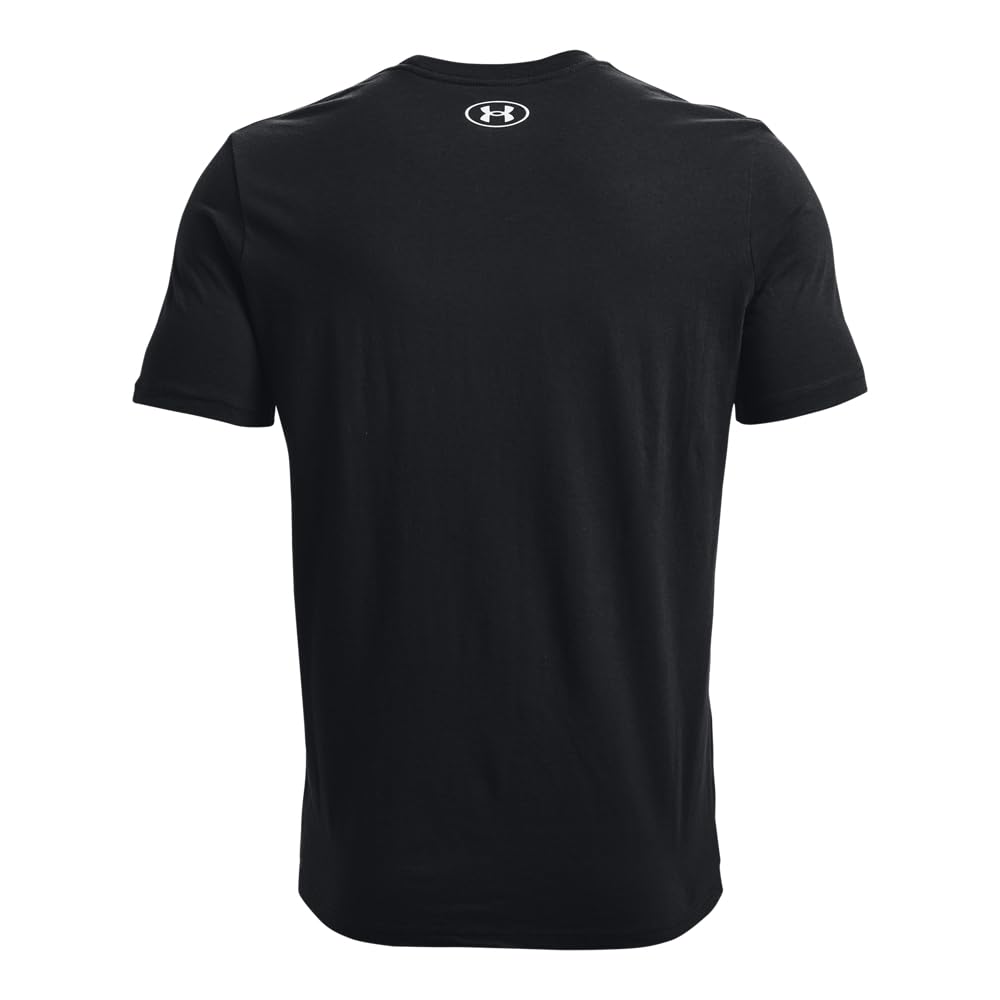 Under Armour Men's Sportstyle Logo Short Sleeve T Shirt, (001) Black / / White, Small 🍁 All In One Marketplace Canada