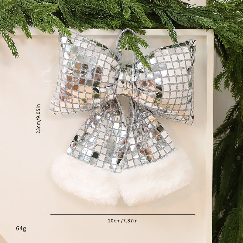 Mirror Bow Christmas Tree Decoration
