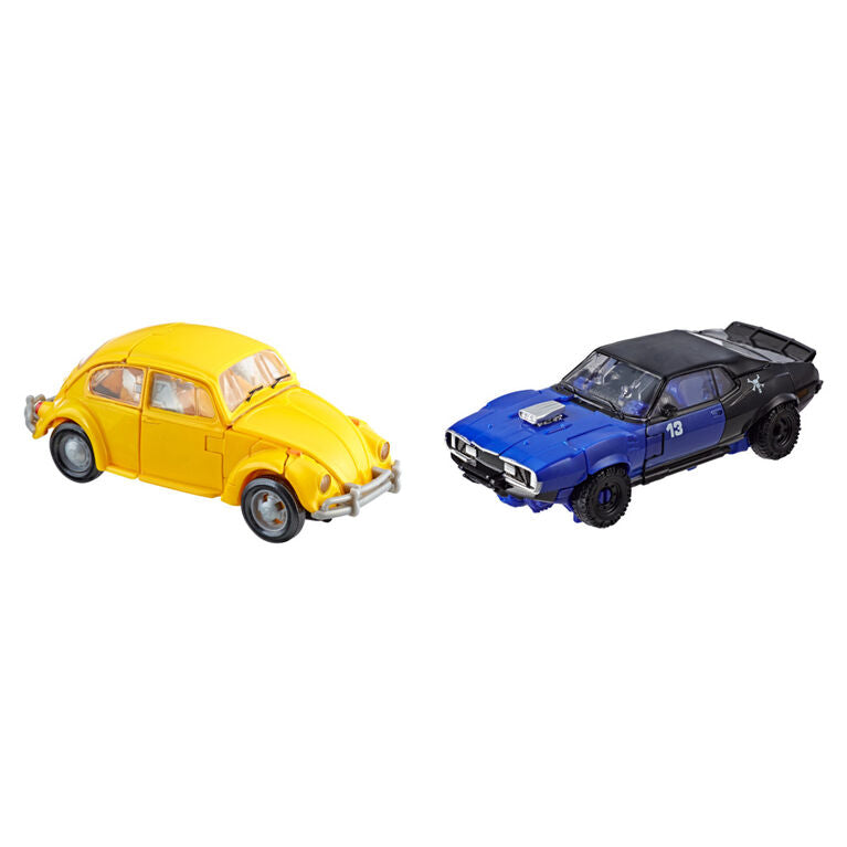 Transformers Toys Buzzworthy Bumblebee Studio Series Deluxe Class 18BB Bumblebee vs. 46BB Dropkick