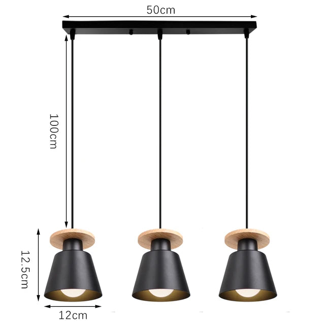 Modern LED Chandelier Ceiling Light – European Retro Iron Pendant Lamp for Dining Room, Bedroom & Living Room