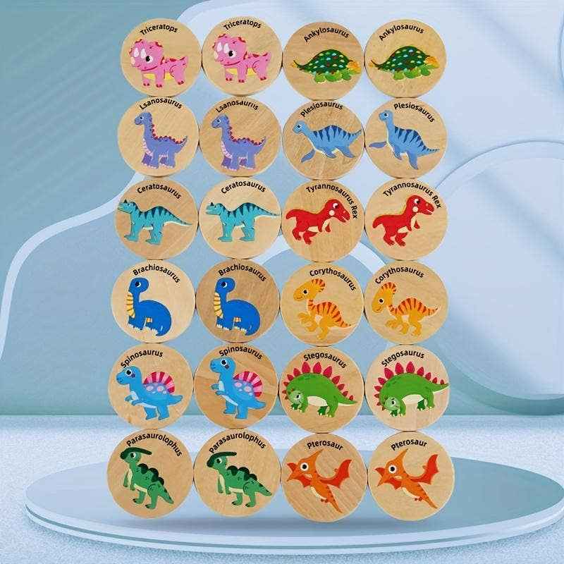 KiddieKickz - Dinosaur Memory Matching Game - Ages 3+