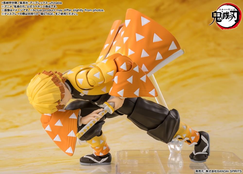Demon Slayer: Kimetsu no Yaiba S.H.Figuarts Zenitsu Agatsuma Action Figure