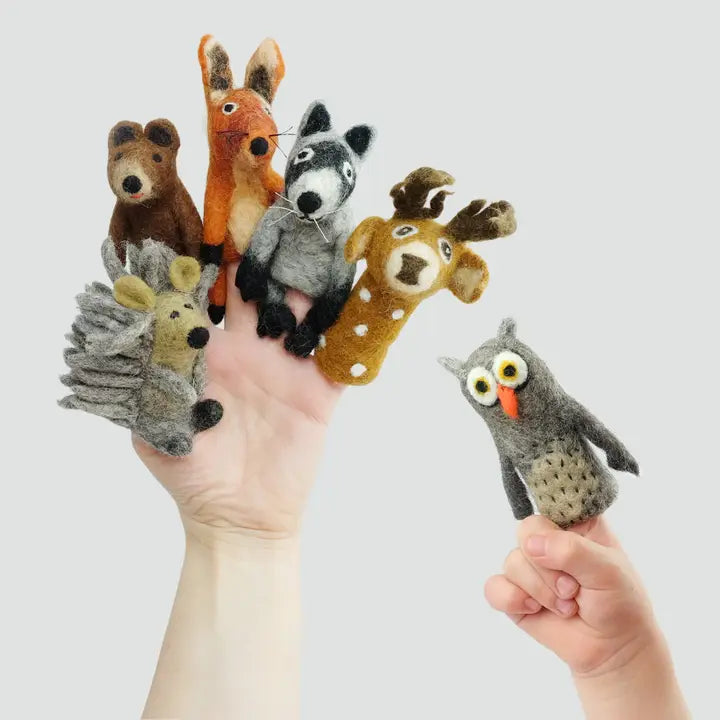 The Winding Road - Ethically-sourced Handmade Finger Puppets - Fair trade from Nepal - Ages 0+