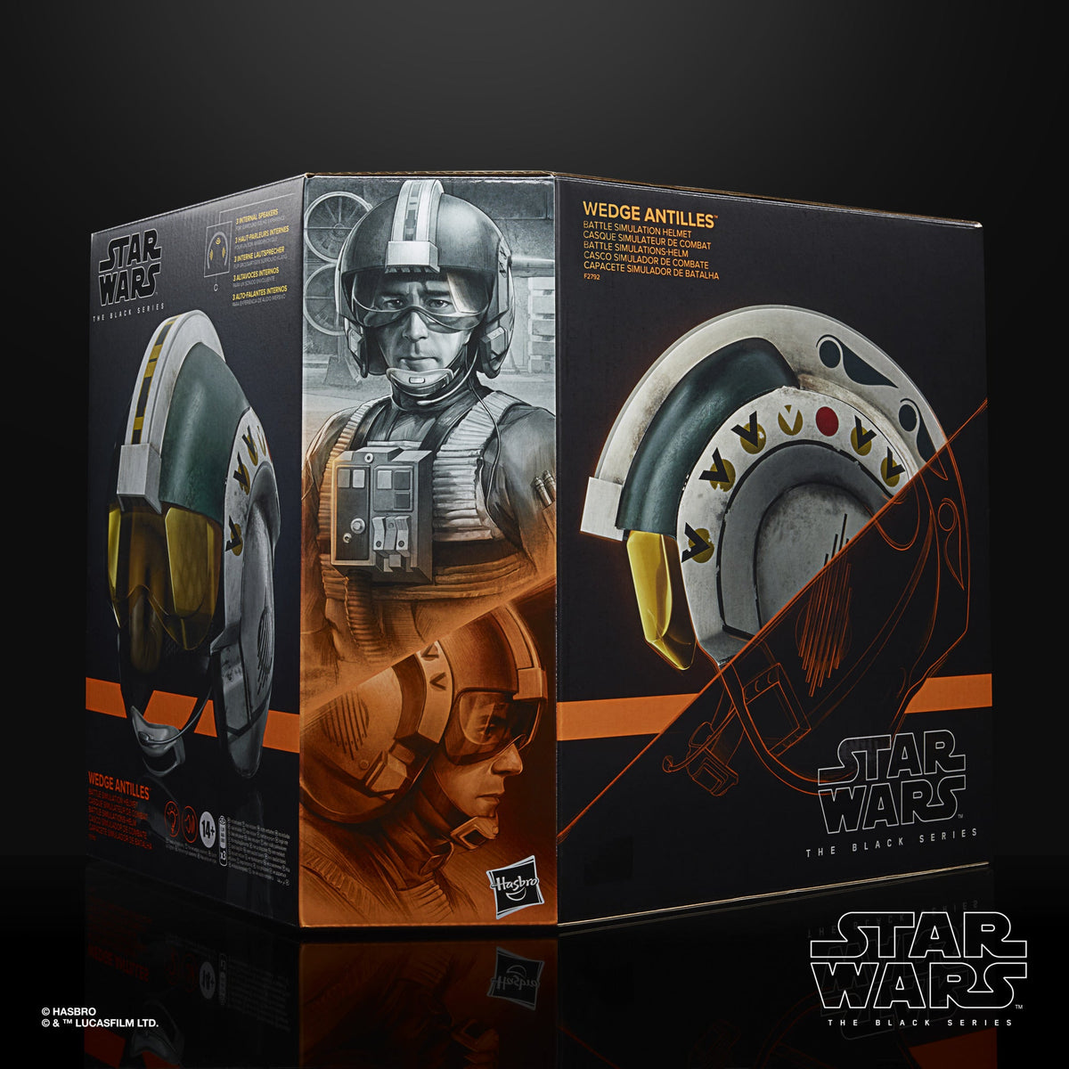 Star Wars The Black Series Wedge Antilles Battle Simulation Helmet Premium Electronic Collectible Roleplay Helmet