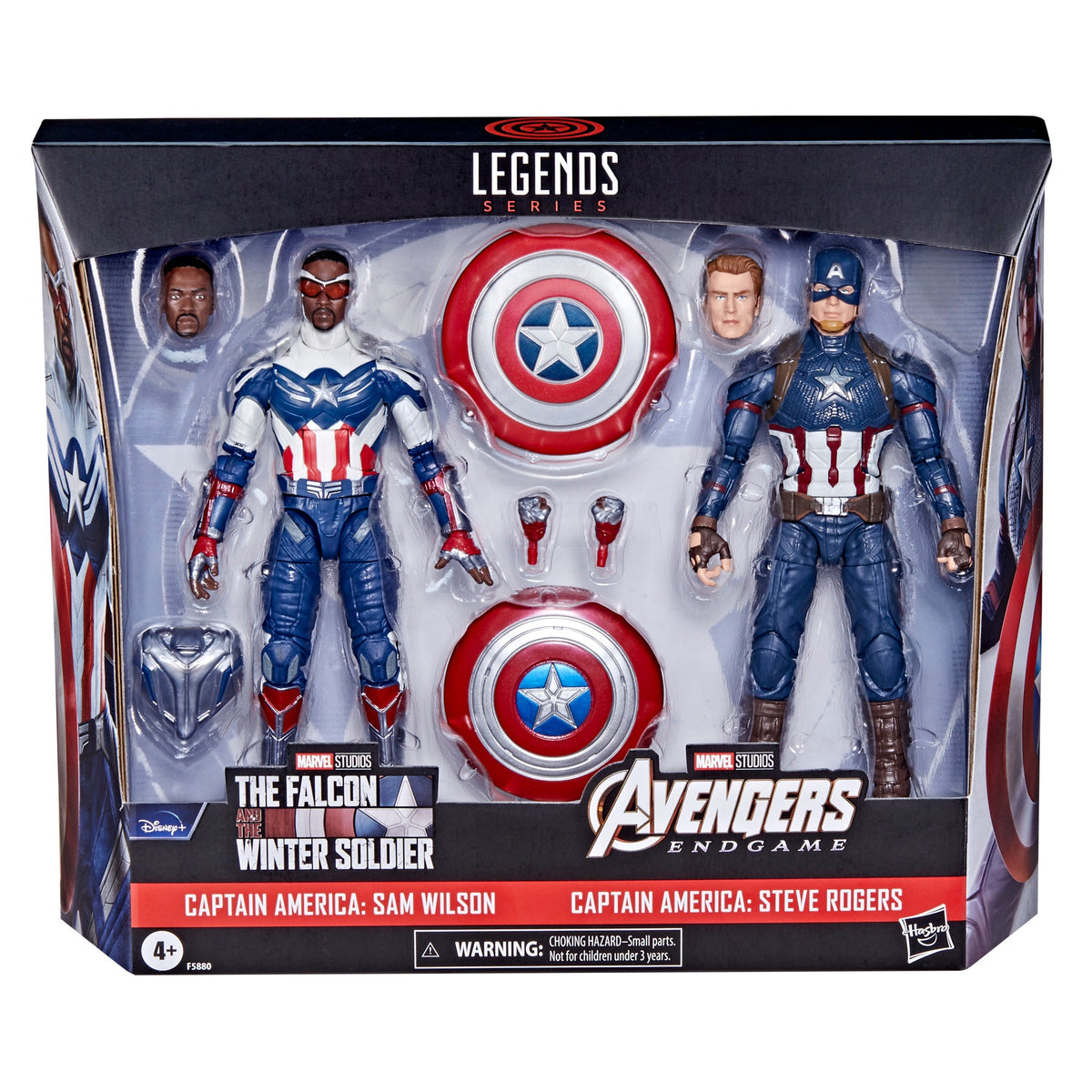 Marvel Legends Series Captain America 2-Pack Steve Rogers Sam Wilson MCU
