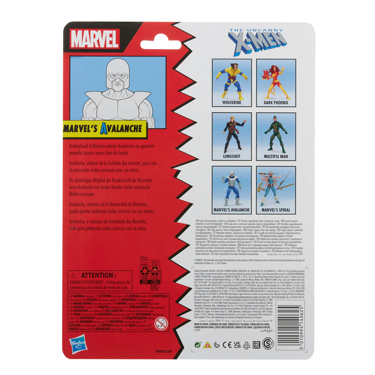 Marvel Legends Series Classic Marvel’s Avalanche