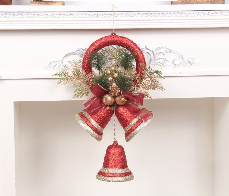 Christmas Bell Ornaments, Pearlescent Paper Tree Decorations