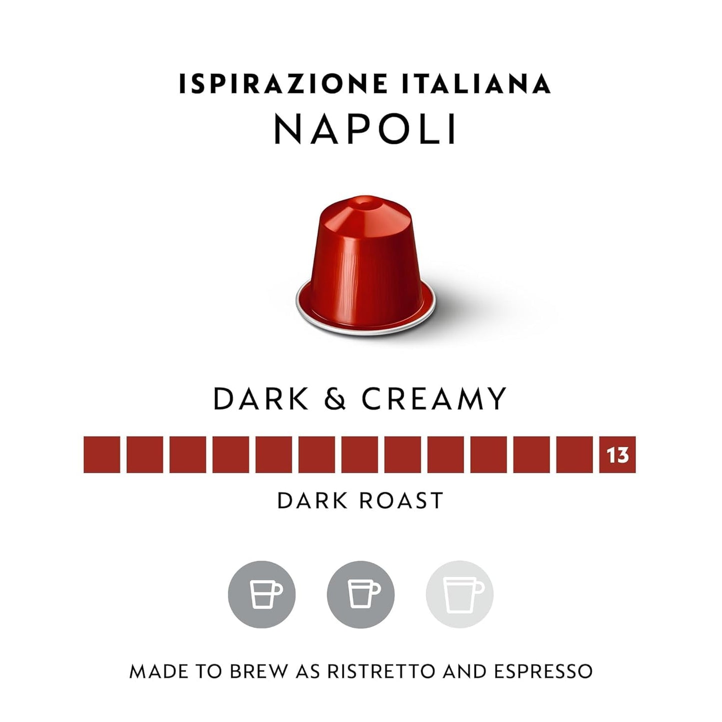 Nespresso Original Napoli Coffee Pods, Dark Roast, Intensity 13, 50 Pods 🍁 All In One Marketplace Canada