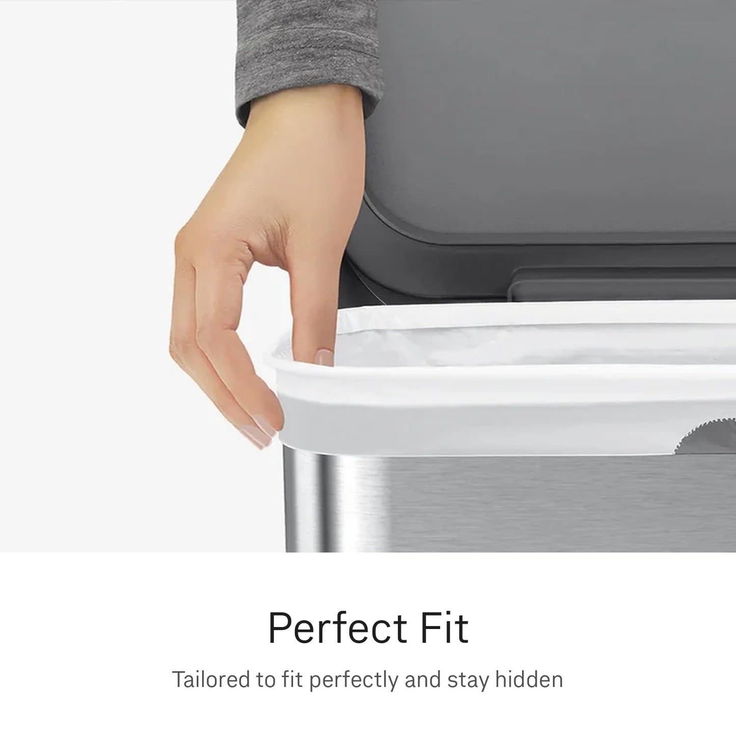 simplehuman Code M 100 Count, Dispenser Pack Custom Fit Liners, Drawstring Trash Bags, 45L / 11.9 Gallons, White 🍁 All In One Marketplace Canada