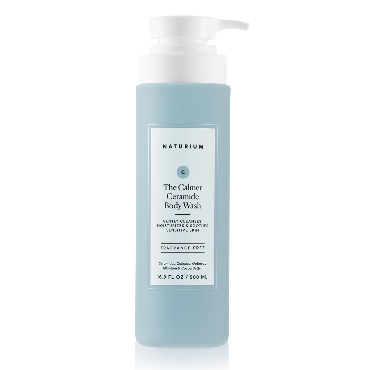 Naturium The Calmer Ceramide Body Wash, Fragrance-Free, Cleansing & Moisturising for Dry, Sensitive Skin, Dermatologist-Tested, Paraben & Cruelty-Free, 500 mL / 16.9 fl oz 🍁 All In One Marketplace Canada