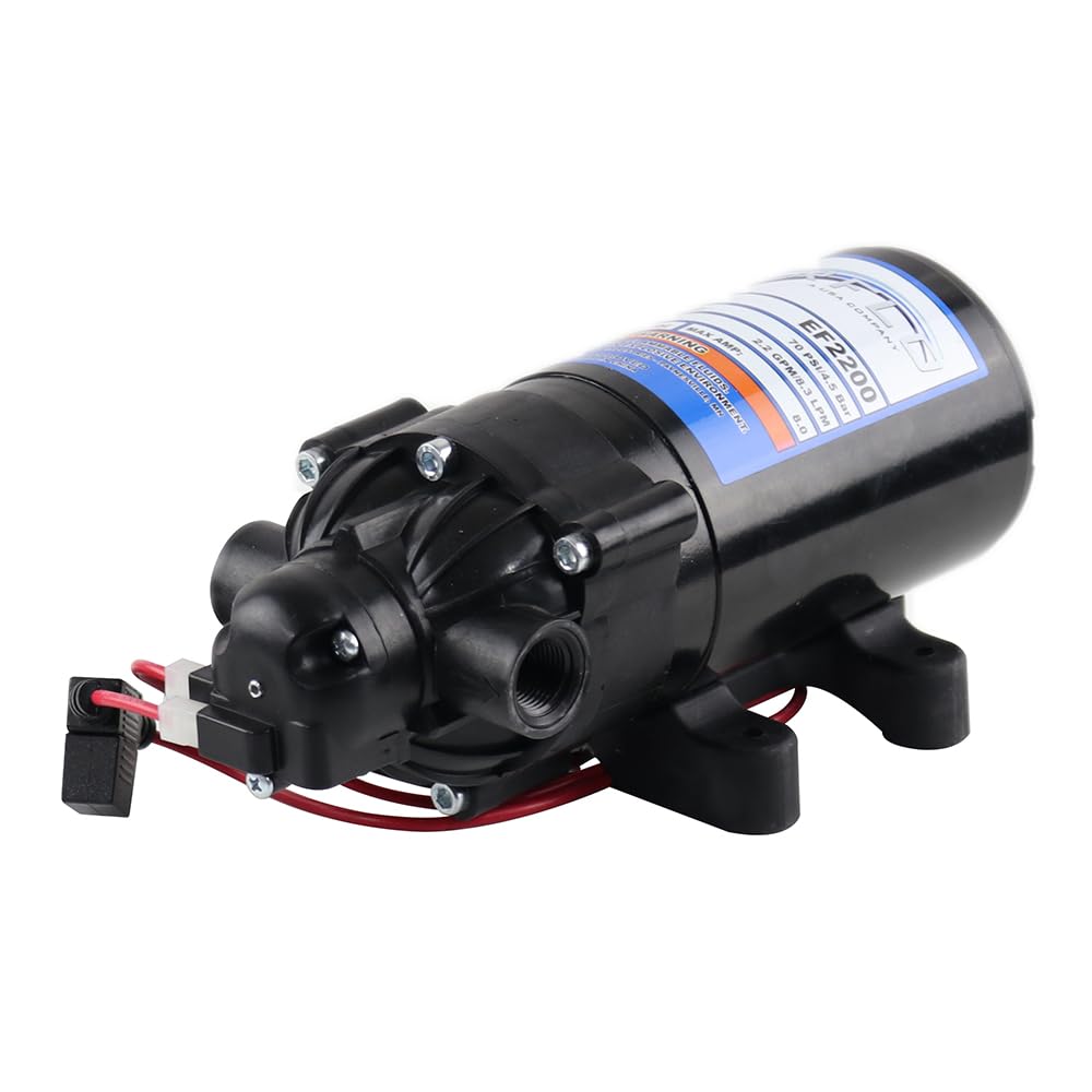 Everflo 12V On-Demand Diaphragm Sprayer Pump - 2.2GPM, 70 PSI, 3/8" FNPT Ports 🍁 All In One Marketplace Canada