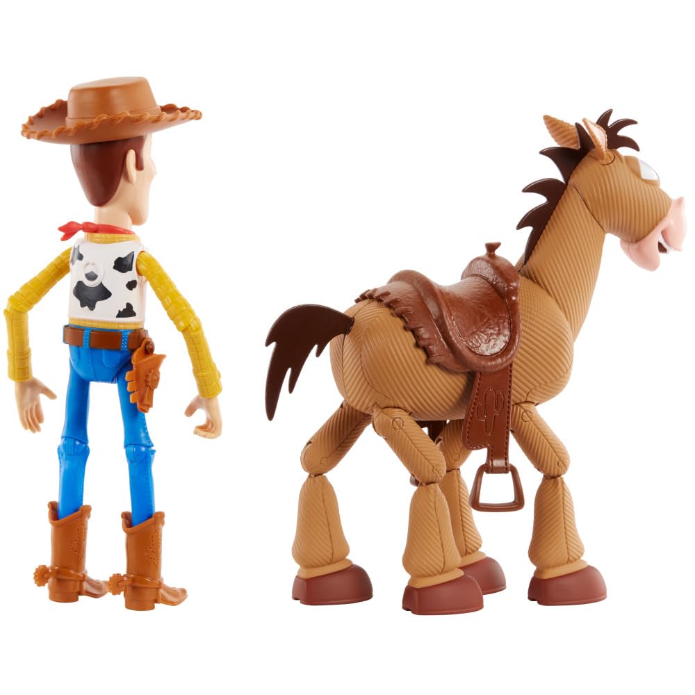Mattel Disney Pixar's Toy Story 4 Woody and Bullseye 2-Character Pack, Movie-inspired Relative-Scale for Storytelling Play 🍁 All In One Marketplace Canada